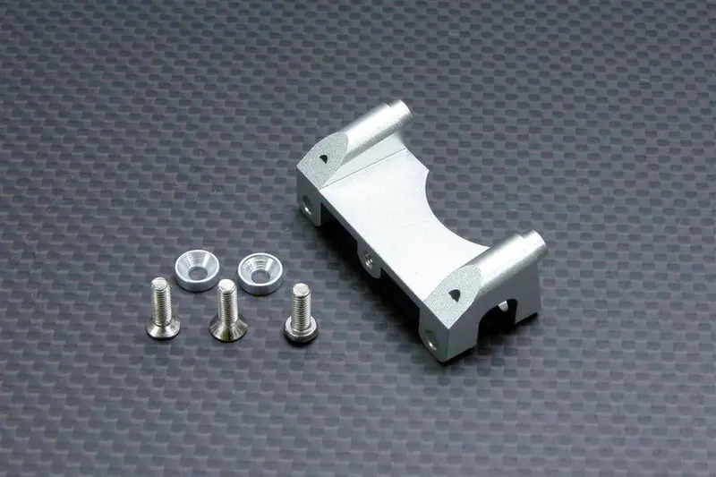 Traxxas Revo, Revo 3.3, E-Revo Aluminum Front Shock Tower With Counter Sink Washers & Screws - 1Pc Set Silver 1