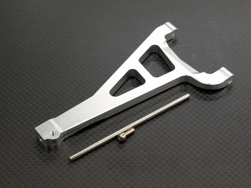 Traxxas Revo, Revo 3.3, E-Revo Aluminum Front Upper Arm (Sandwich Design With Screws+Pins+Delrin Collars) - 1Pc Set Silver (For Right Side) 1