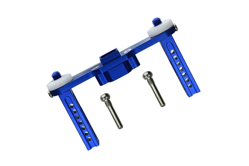Traxxas Revo, Revo 3.3, E-Revo Aluminum Rear Body Posts With Screws - 1Pc Set Blue 1