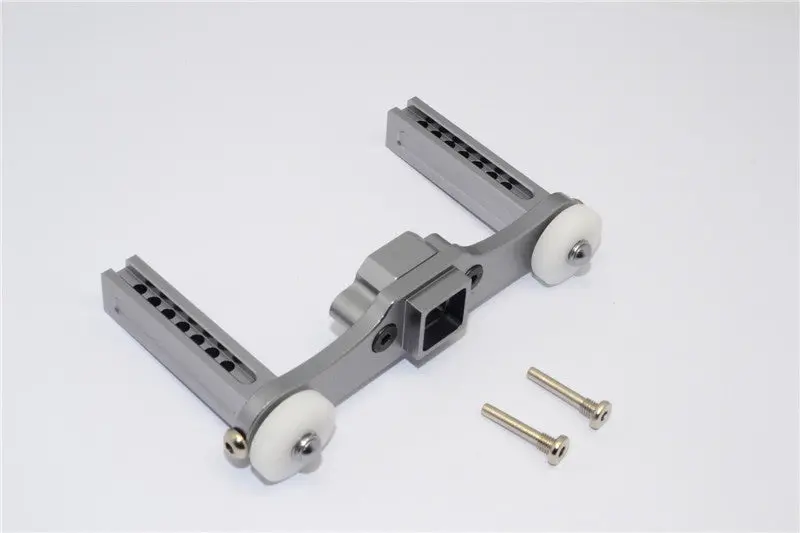 Traxxas Revo, Revo 3.3, E-Revo Aluminum Rear Body Posts With Screws - 1Pc Set Gray Silver 1