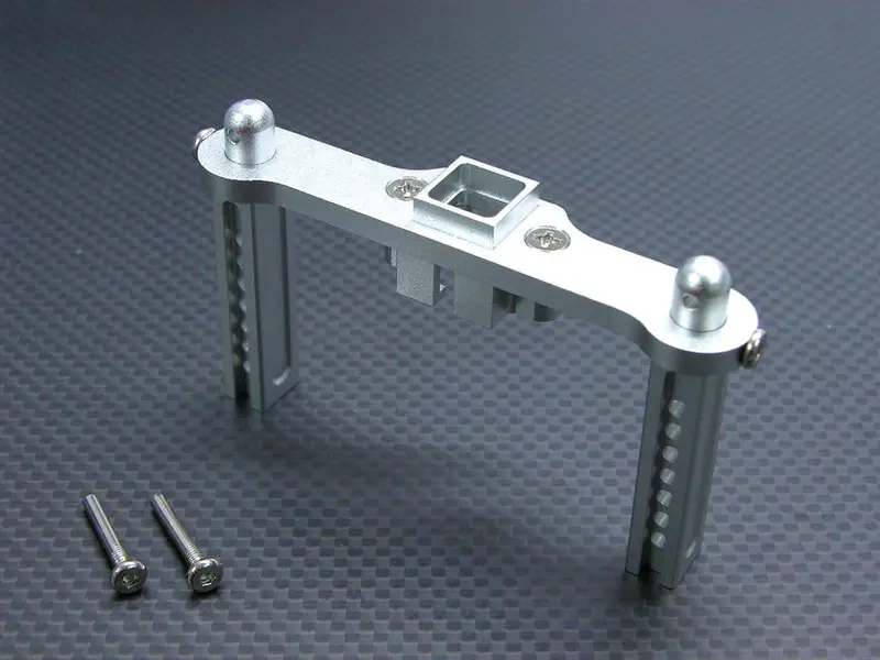 Traxxas Revo, Revo 3.3, E-Revo Aluminum Rear Body Posts With Screws - 1Pc Set Silver 1