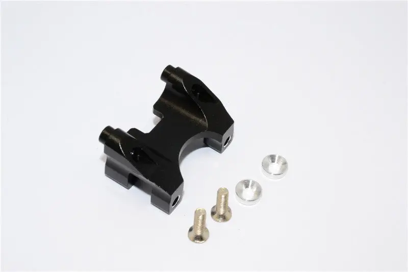 Traxxas Revo, Revo 3.3, E-Revo Aluminum Rear Damper Mount With Counter Sink Washers & Screws - 1Pc Set Black 1
