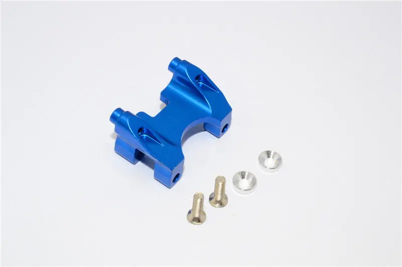 Traxxas Revo, Revo 3.3, E-Revo Aluminum Rear Damper Mount With Counter Sink Washers & Screws - 1Pc Set Blue 1