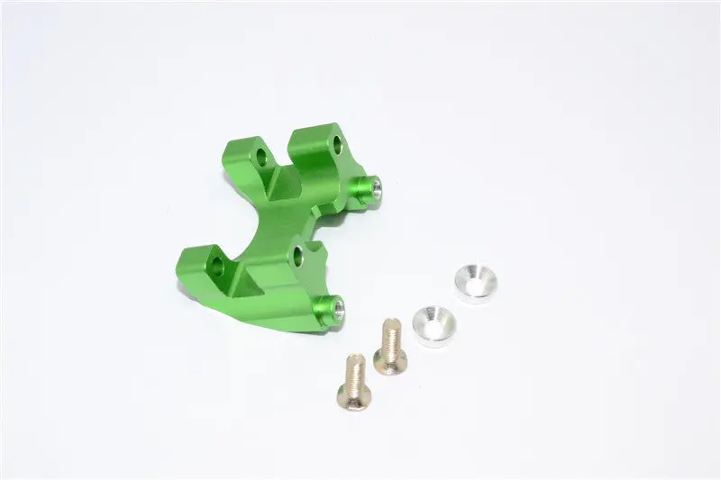 Traxxas Revo, Revo 3.3, E-Revo Aluminum Rear Damper Mount With Counter Sink Washers & Screws - 1Pc Set Green 1