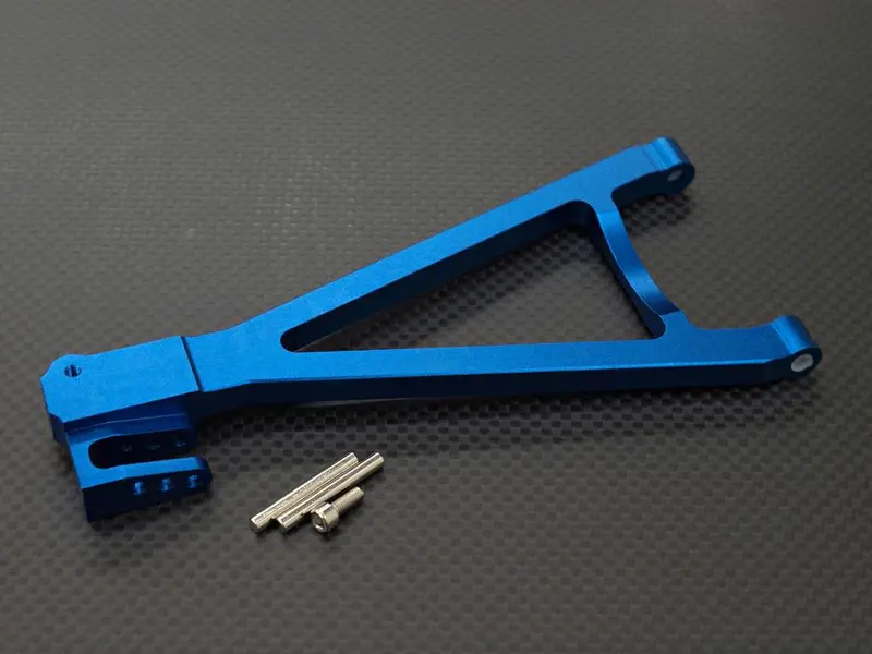 Traxxas Revo, Revo 3.3, E-Revo Aluminum Rear Lower Arm (Sandwich Design With Screws+Pins+Delrin Collars) - 1Pc Set (For Left Side) Blue 1