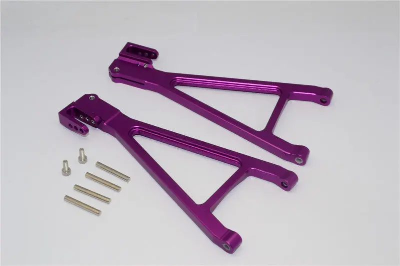 Traxxas Revo, Revo 3.3, E-Revo Aluminum Rear Lower Arm (Sandwich Design With Screws+Pins+Delrin Collars) - 1Pr Set Purple 1
