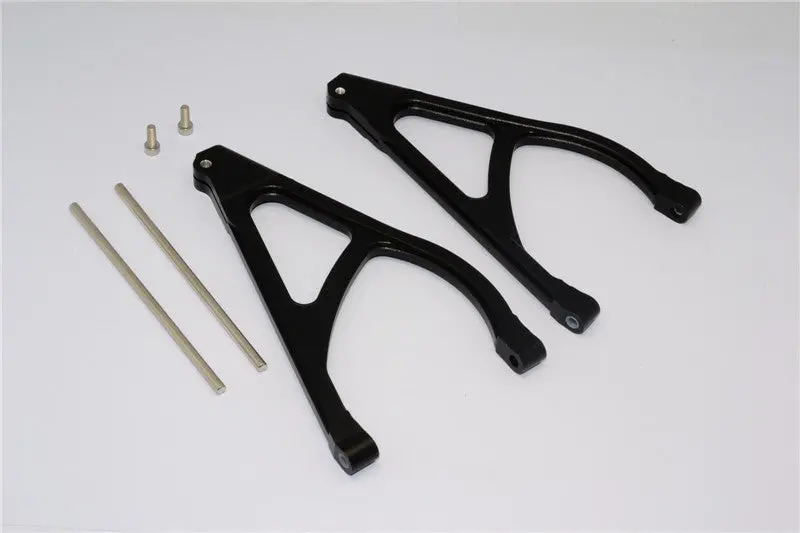 Traxxas Revo, Revo 3.3, E-Revo Aluminum Rear Upper Arm (Sandwich Design With Screws+Pins+Delrin Collars) - 1Pr Set Black 1
