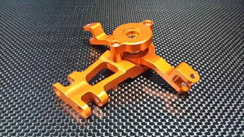 Traxxas Revo, Revo 3.3, E-Revo Aluminum Steering Assembly -3Pcs Set (With 2.3Mm & 2.1Mm Coil Springs - 2Pcs) Orange 1