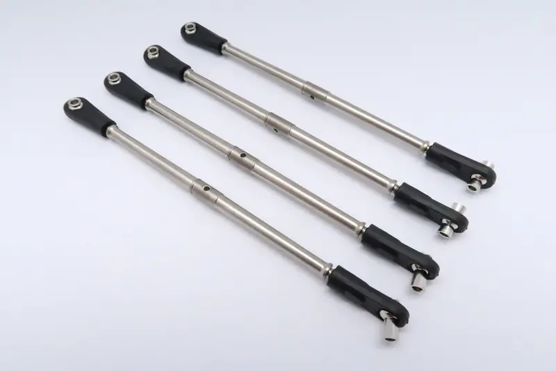 Traxxas Revo, Revo 3.3, E-Revo Titanium Completed Tie Rod Set With Ball Links (For Steering) - 2Prs Set Original Color 1