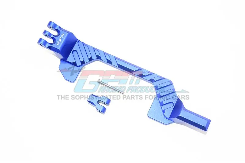 Traxxas Rustler 4X4 Vxl (67076-4) Aluminum Battery Hold-Down - 1 Set Blue 1