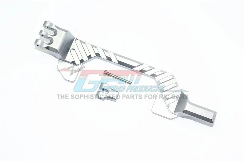 Traxxas Rustler 4X4 Vxl (67076-4) Aluminum Battery Hold-Down - 1 Set Gray Silver 1