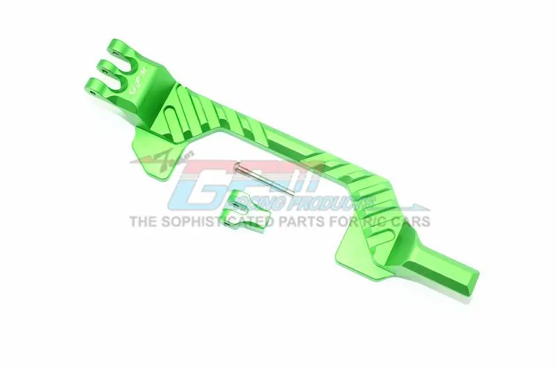 Traxxas Rustler 4X4 Vxl (67076-4) Aluminum Battery Hold-Down - 1 Set Green 1