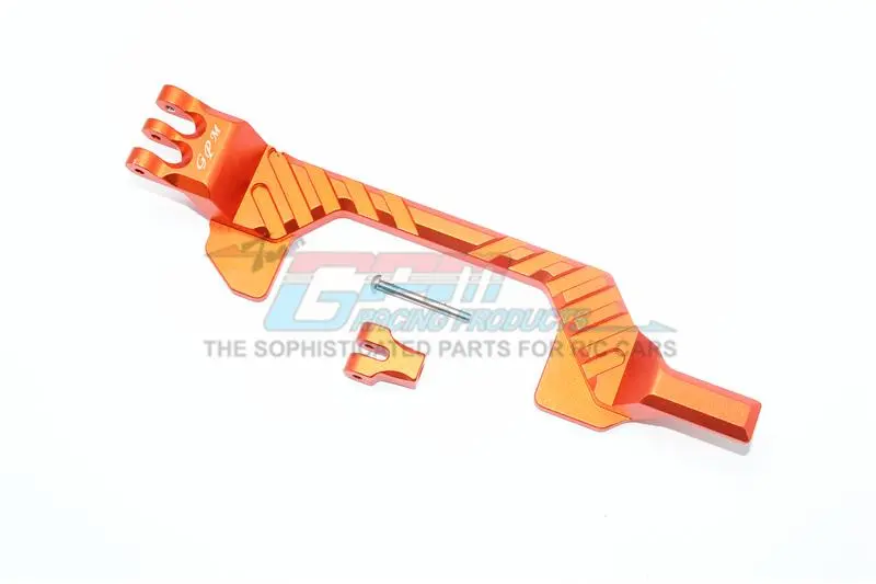 Traxxas Rustler 4X4 Vxl (67076-4) Aluminum Battery Hold-Down - 1 Set Orange 1