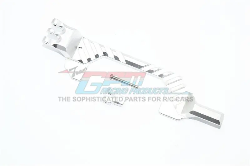 Traxxas Rustler 4X4 Vxl (67076-4) Aluminum Battery Hold-Down - 1 Set Silver 1