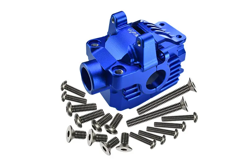 Traxxas Rustler 4X4 Vxl (67076-4) Aluminum Front Gear Box -1 Set Blue 1