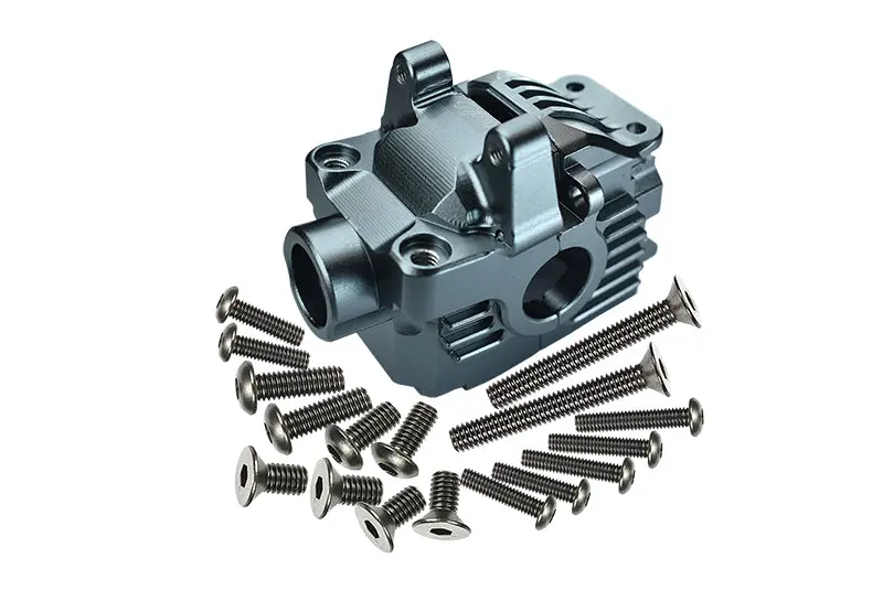 Traxxas Rustler 4X4 Vxl (67076-4) Aluminum Front Gear Box -1 Set Gray Silver 1