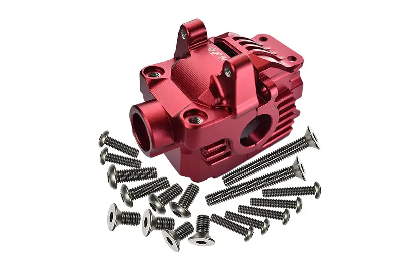Traxxas Rustler 4X4 Vxl (67076-4) Aluminum Front Gear Box -1 Set Red 1