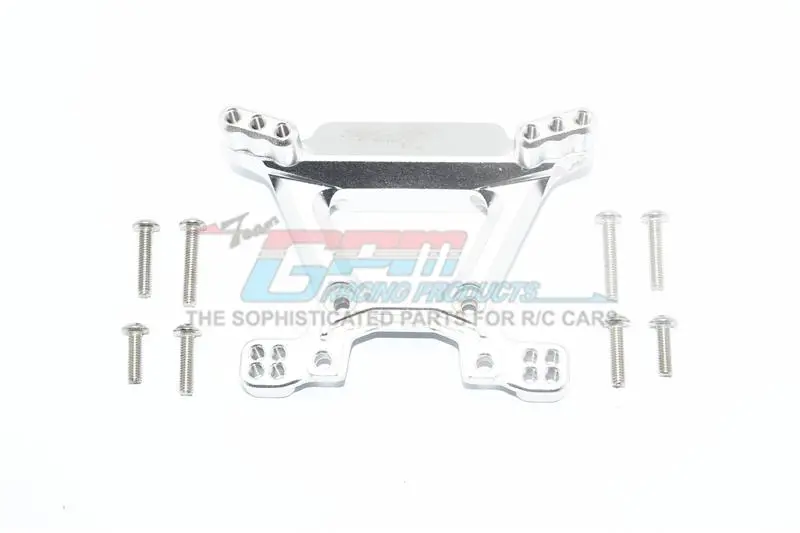 Traxxas Rustler 4X4 Vxl (67076-4) Aluminum Front Shock Tower - 1Pc Set Gray Silver 1