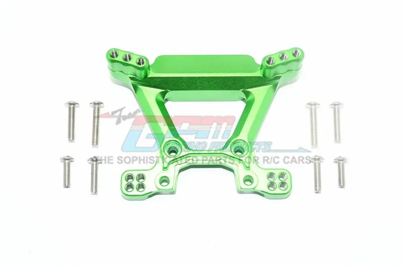 Traxxas Rustler 4X4 Vxl (67076-4) Aluminum Front Shock Tower - 1Pc Set Green 1