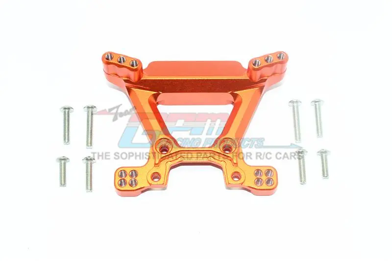 Traxxas Rustler 4X4 Vxl (67076-4) Aluminum Front Shock Tower - 1Pc Set Orange 1