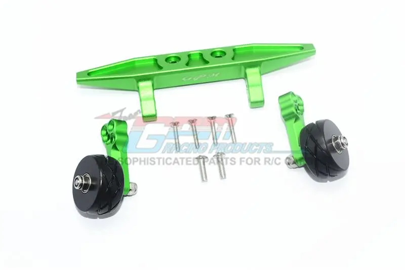 Traxxas Rustler 4X4 Vxl (67076-4) Aluminum Rear Adjustable Wheelie - 1 Set Green 1