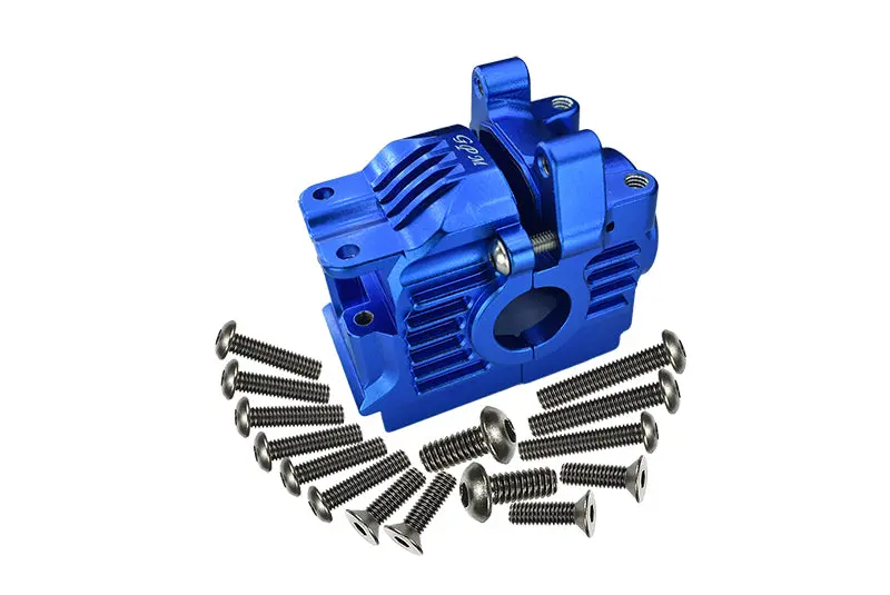 Traxxas Rustler 4X4 Vxl (67076-4) Aluminum Rear Gear Box - 1 Set Blue 1