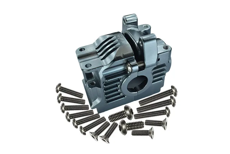 Traxxas Rustler 4X4 Vxl (67076-4) Aluminum Rear Gear Box - 1 Set Gray Silver 1