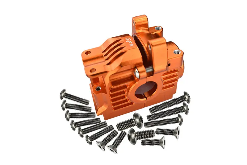 Traxxas Rustler 4X4 Vxl (67076-4) Aluminum Rear Gear Box - 1 Set Orange 1