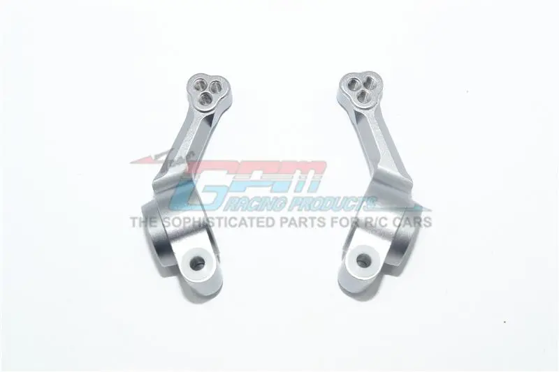 Traxxas Rustler 4X4 Vxl (67076-4) Aluminum Rear Knuckle Arm - 2Pc Set Gray Silver 1