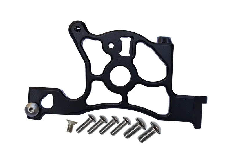 Traxxas Rustler 4X4 Vxl (67076-4) Aluminum Rear Spur Gear Cover Mount - 1Pc Set Black 1