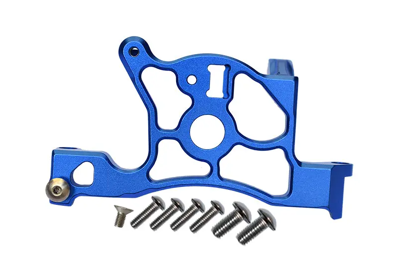 Traxxas Rustler 4X4 Vxl (67076-4) Aluminum Rear Spur Gear Cover Mount - 1Pc Set Blue 1