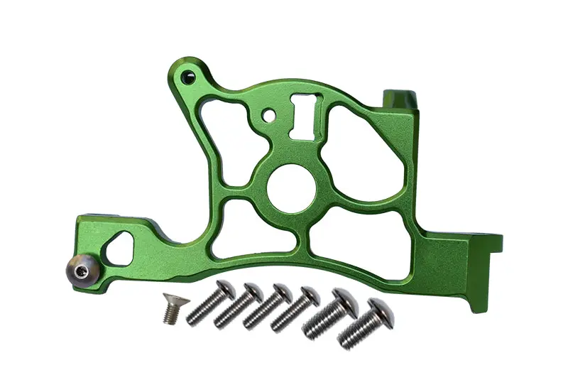 Traxxas Rustler 4X4 Vxl (67076-4) Aluminum Rear Spur Gear Cover Mount - 1Pc Set Green 1