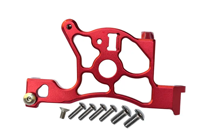 Traxxas Rustler 4X4 Vxl (67076-4) Aluminum Rear Spur Gear Cover Mount - 1Pc Set Red 1