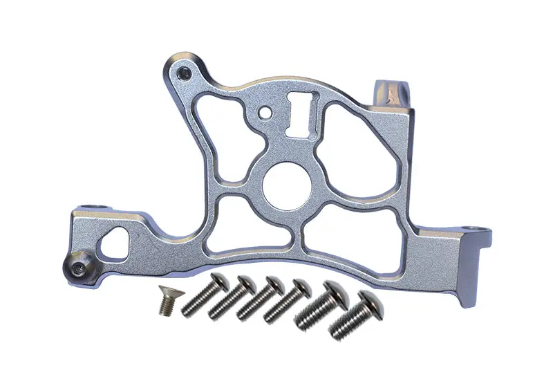 Traxxas Rustler 4X4 Vxl (67076-4) Aluminum Rear Spur Gear Cover Mount - 1Pc Set Silver 1