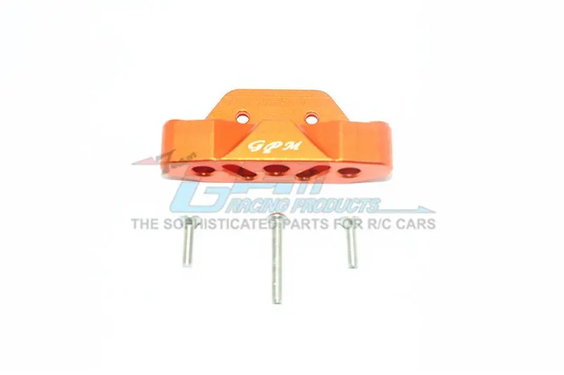 Traxxas Rustler 4X4 Vxl (67076-4) / Hoss 4X4 Vxl (90076-4) Aluminum Rear Lower Suspension Mount - 1Pc Set Orange 1