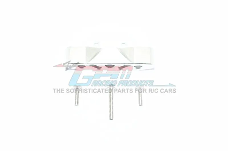 Traxxas Rustler 4X4 Vxl (67076-4) / Hoss 4X4 Vxl (90076-4) Aluminum Rear Lower Suspension Mount - 1Pc Set Silver 1