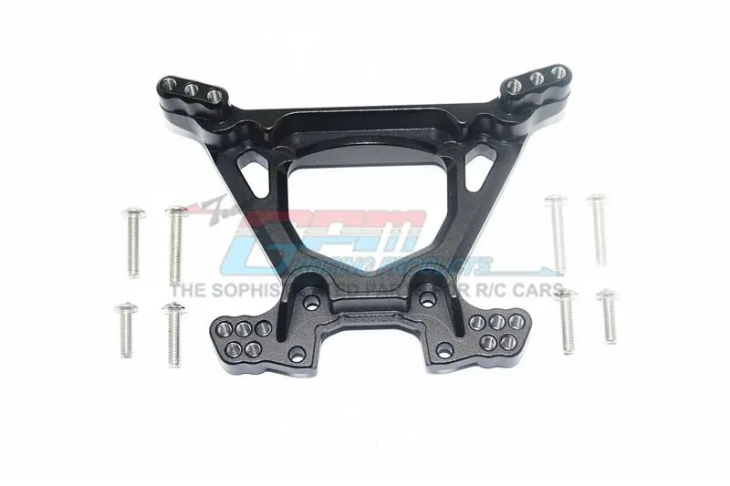 Traxxas Rustler 4X4 Vxl (67076-4) / Hoss 4X4 Vxl (90076-4) Aluminum Rear Shock Tower - 1Pc Set Black 1
