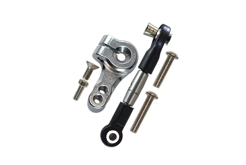 Traxxas Rustler 4X4 Vxl (67076-4) Spring Steel Tie Rod + 25T Aluminum Servo Horn - 6Pc Set Silver 1