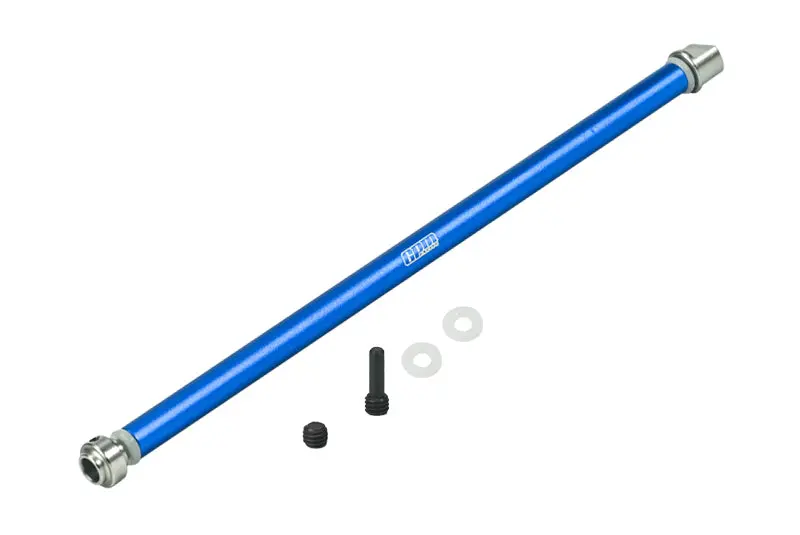 Traxxas Rustler 4X4 Vxl (67076-4) Stainless Steel + Aluminum Center Drive Shaft - 1 Set Blue 1