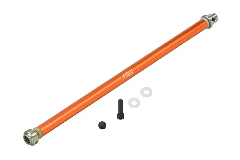Traxxas Rustler 4X4 Vxl (67076-4) Stainless Steel + Aluminum Center Drive Shaft - 1 Set Orange 1