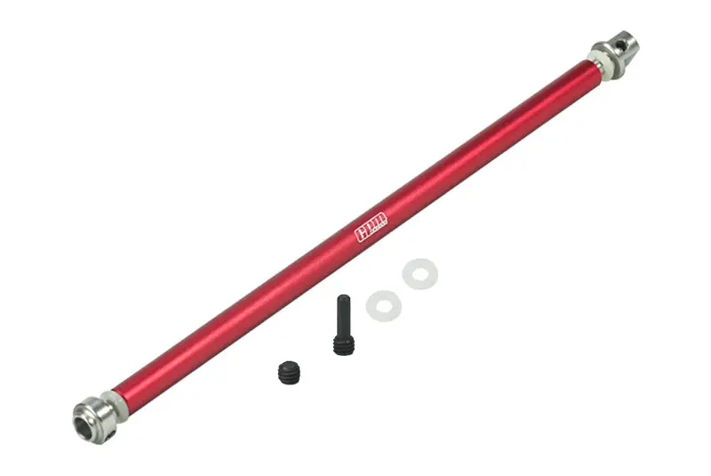 Traxxas Rustler 4X4 Vxl (67076-4) Stainless Steel + Aluminum Center Drive Shaft - 1 Set Red 1