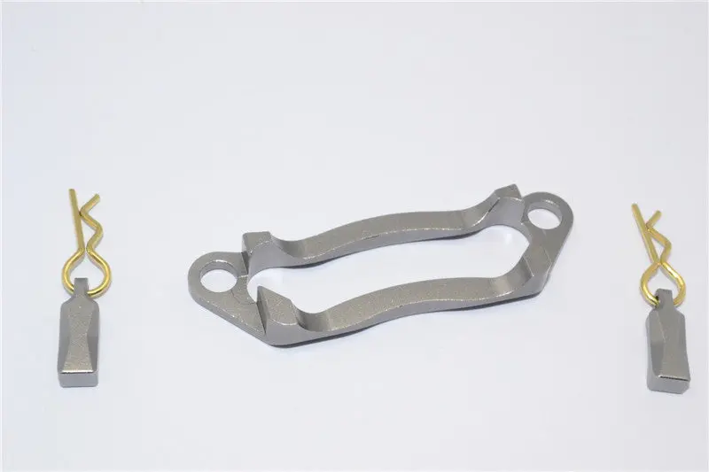Traxxas Rustler Vxl Aluminum Battery Holder - 1 Set Gray Silver 1