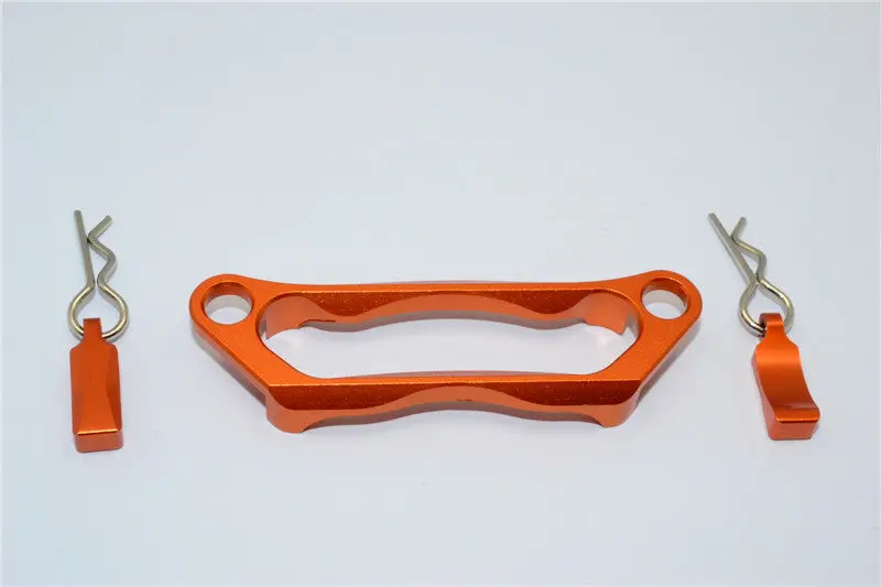 Traxxas Rustler Vxl Aluminum Battery Holder - 1 Set Orange 1