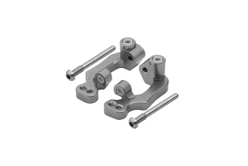 Traxxas Rustler Vxl Aluminum C-Hub Caster Block - 1 Pr Gray Silver 1