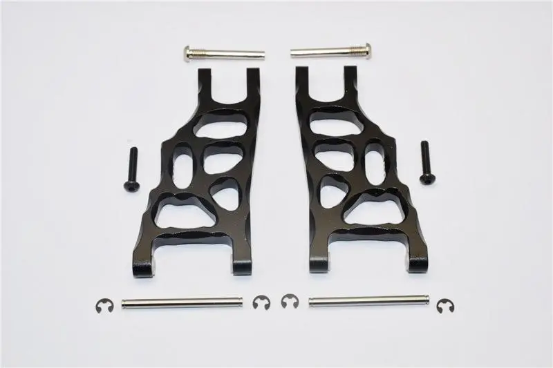 Traxxas Rustler Vxl Aluminum Front Lower Arm - 1 Pr Set Black 1