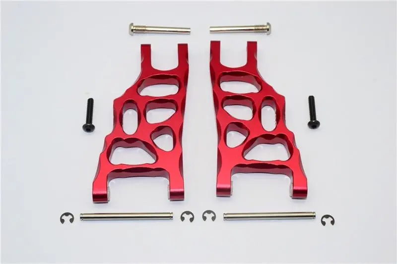Traxxas Rustler Vxl Aluminum Front Lower Arm - 1 Pr Set Red 1