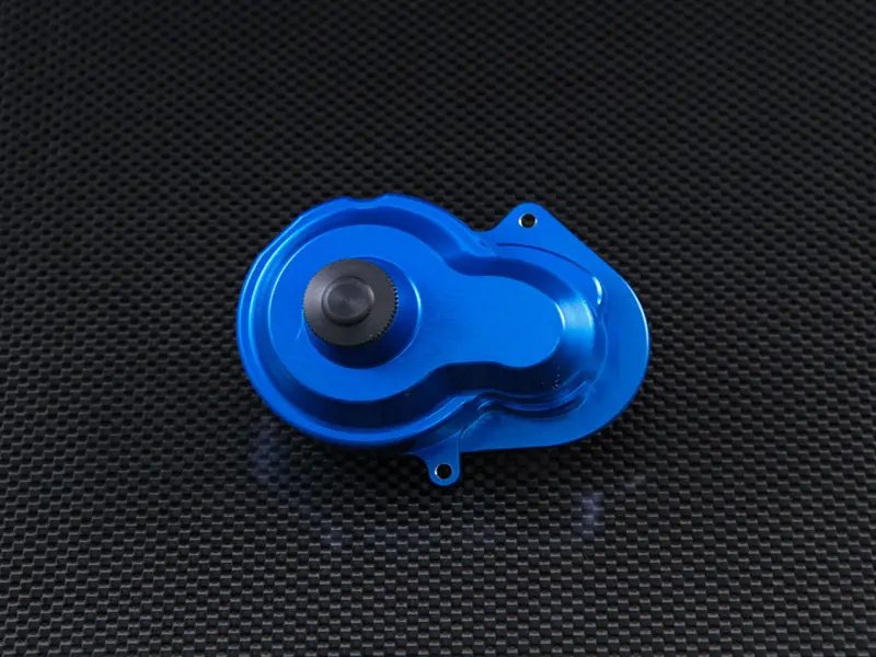 Traxxas Rustler Vxl Aluminum Main Gear Cover - 1 Pc Set Blue 1