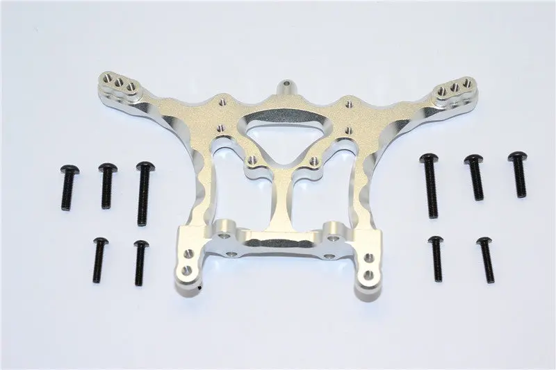 Traxxas Rustler Vxl Aluminum Rear Damper Mount - 1 Set Silver 1
