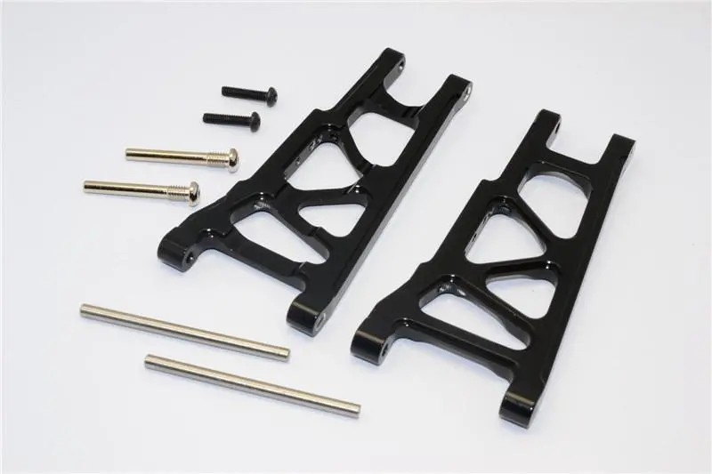 Traxxas Rustler Vxl Aluminum Rear Lower Arm - 1Pr Set Black 1
