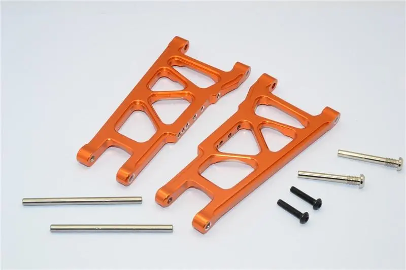 Traxxas Rustler Vxl Aluminum Rear Lower Arm - 1Pr Set Orange 1